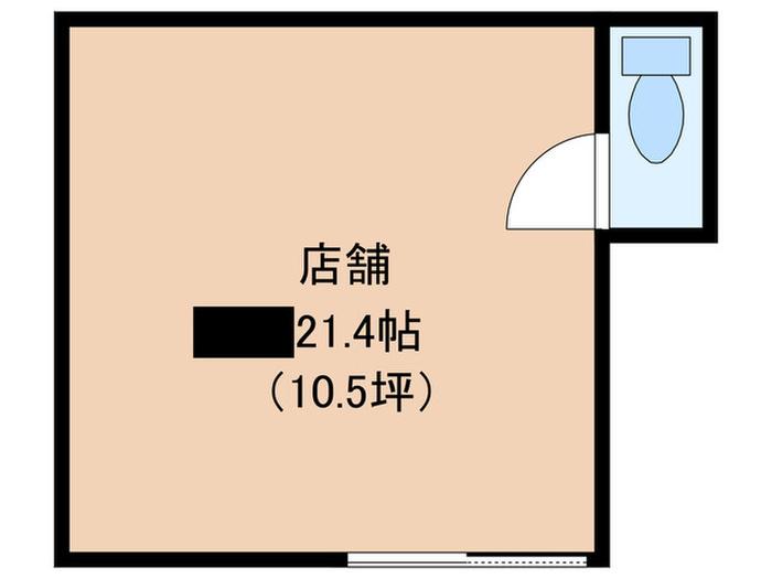 パインスクエア(ワンルーム/1階)の間取り写真