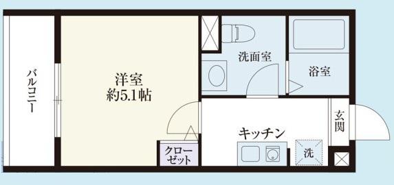 チェルシークロイスターズ(1K/3階)の間取り写真