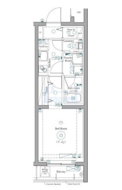 DIPS練馬春日町(1K/2階)の間取り写真