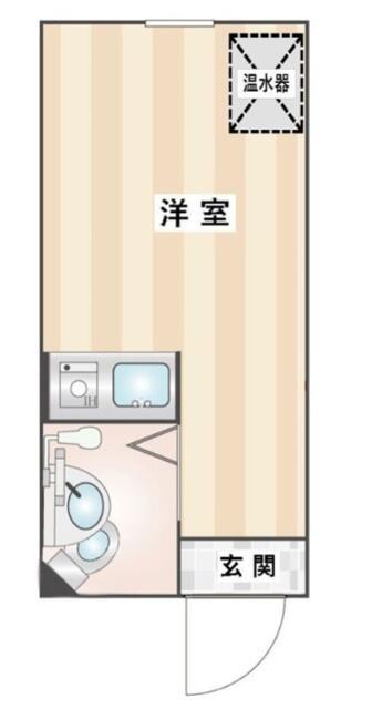 ダイヤモンドビル北千住(ワンルーム/3階)の間取り写真