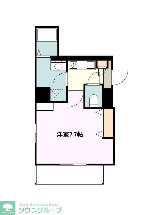 WISE FIRST(1K/3階)の間取り写真