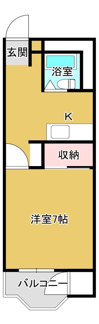 GRAN LOUNGE SHIMA(1K/1階)の間取り写真