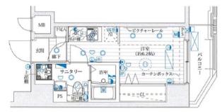 LE-LION大塚(ワンルーム/4階)の間取り写真