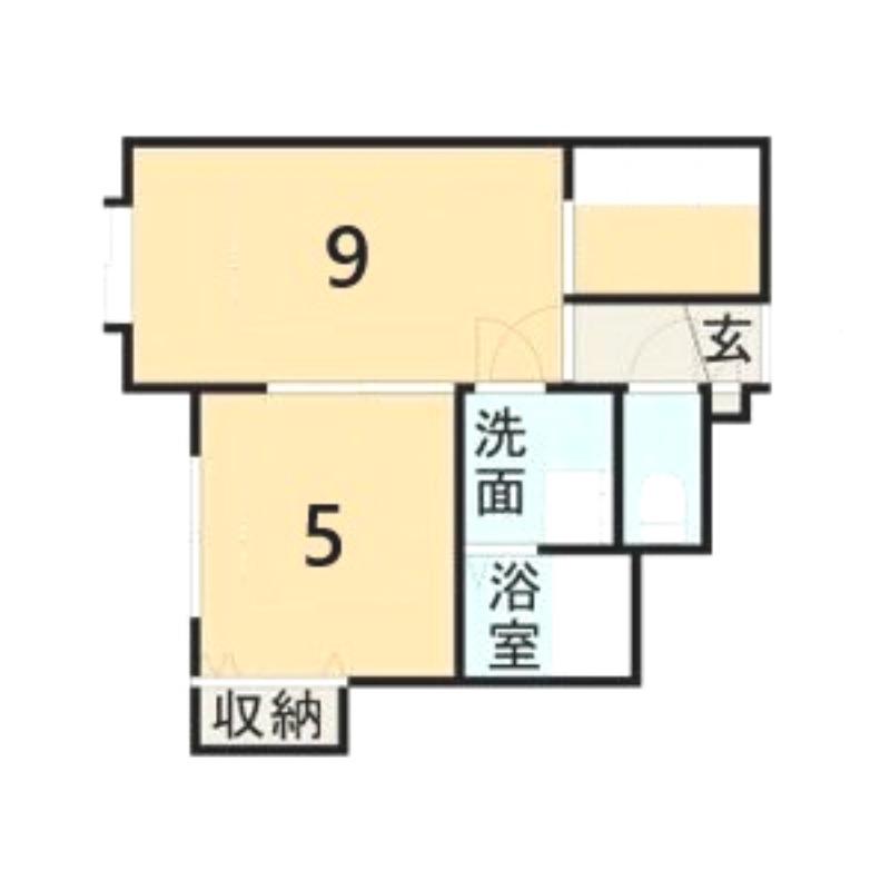 ベラカーサ新発寒(1LDK/3階)の間取り写真