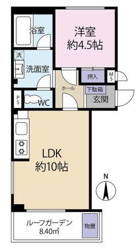 苦楽園レックスマンション(1LDK/7階)の間取り写真