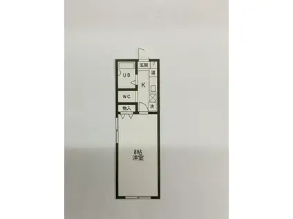 セレニールEXI(1K/4階)の間取り写真