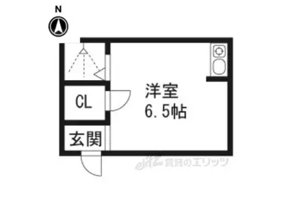 高橋アパート(ワンルーム/2階)の間取り写真