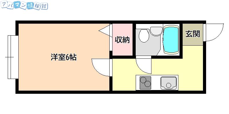 エル・コレクション関屋駅前(1K/2階)の間取り写真