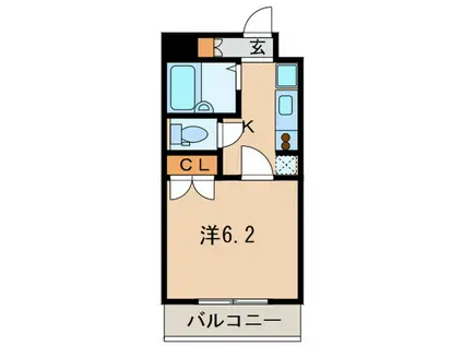 コンフォリア芝浦キャナル(1K/5階)の間取り写真