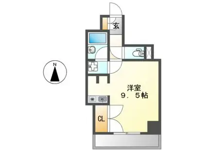 モア・ハナノキ(ワンルーム/5階)の間取り写真