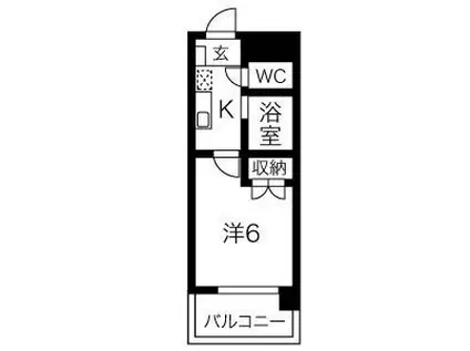 セントラルホームズ庄内(1K/3階)の間取り写真