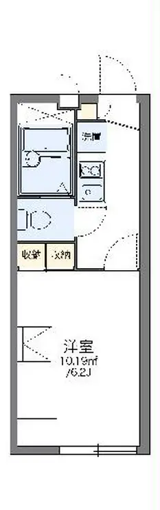 レオパレスNAKATA B 1階階 間取り