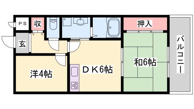 HIJIRIマンション(2DK/2階)の間取り写真