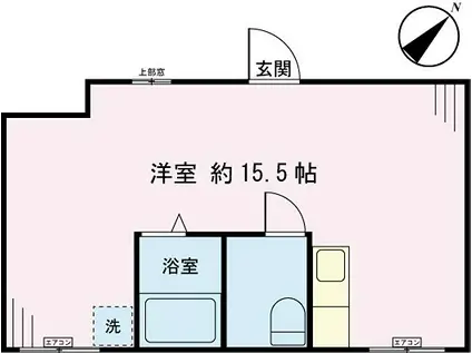 カマラード田園調布(ワンルーム/2階)の間取り写真