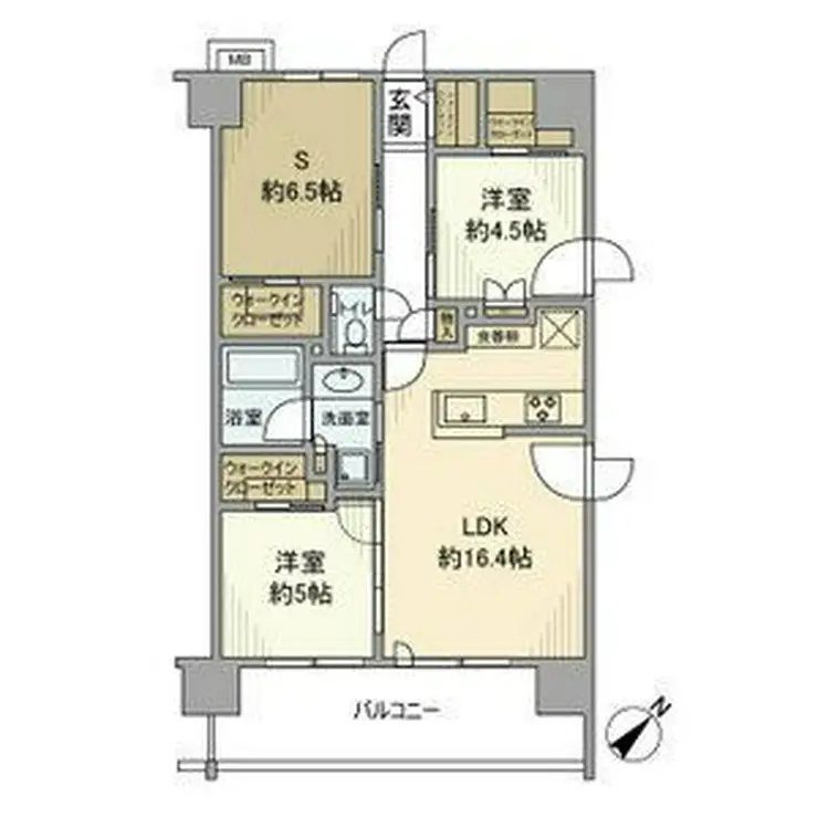 エクセレントシティ蕨ステーションフロント 5階階 間取り