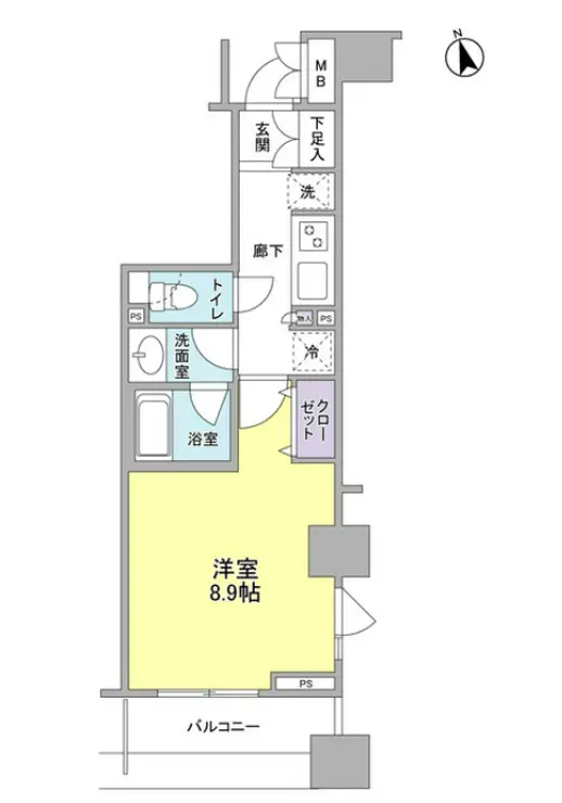 プラティーク三軒茶屋 2階階 間取り