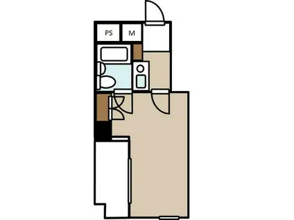 ナイスアーバンスピリッツ生麦(1K/7階)の間取り写真