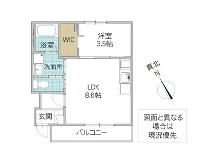 グランバレーII(1LDK/1階)の間取り写真