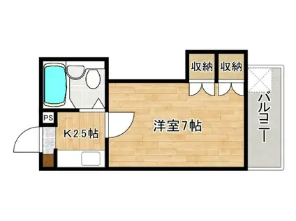 BNエステート(1K/2階)の間取り写真