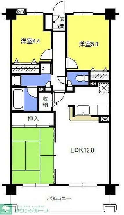 フォーリストフジカ 1階階 間取り