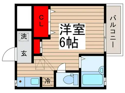 アベニール(ワンルーム/1階)の間取り写真