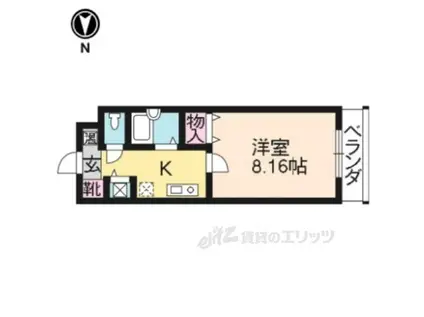 メゾン・ド・ムラジⅡ(1K/3階)の間取り写真