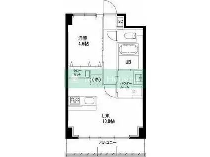 ラヴィベール(1LDK/1階)の間取り写真