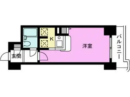 セラヴィ蒲生(ワンルーム/8階)の間取り写真