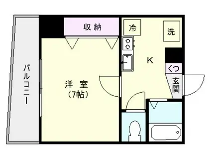 アーバンライフ東邦ビル(1K/2階)の間取り写真