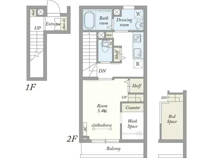 MY STYLE VINTAGE南台(1K/2階)の間取り写真