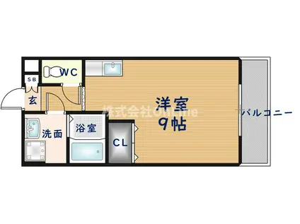 ジェイグラン(ワンルーム/3階)の間取り写真