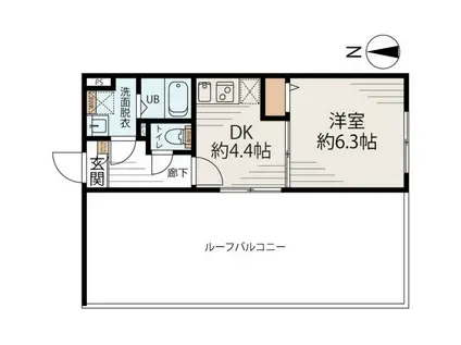 アルファ南千住(1DK/5階)の間取り写真