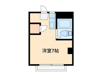 コーポスリービー(ワンルーム/4階)の間取り写真