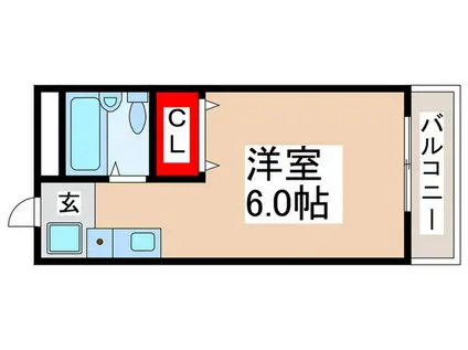 ドミトリー浦安(ワンルーム/4階)の間取り写真