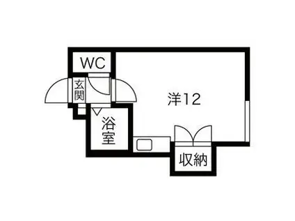 オーシャンハイツ大東(ワンルーム/2階)の間取り写真