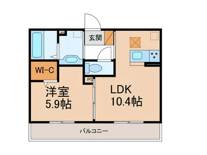 アビリオ(1LDK/1階)の間取り写真