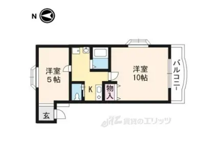 カーサ・ド・マニセス(2K/3階)の間取り写真