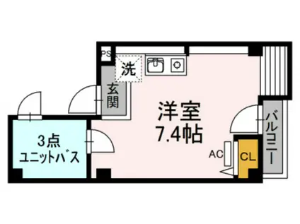 MG GREENHOUSE(ワンルーム/3階)の間取り写真