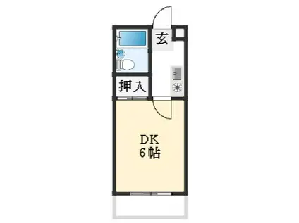 エストラビラ(1K/2階)の間取り写真