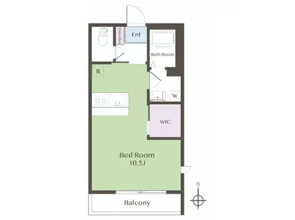 LAPIS LAZULI I(ワンルーム/2階)の間取り写真