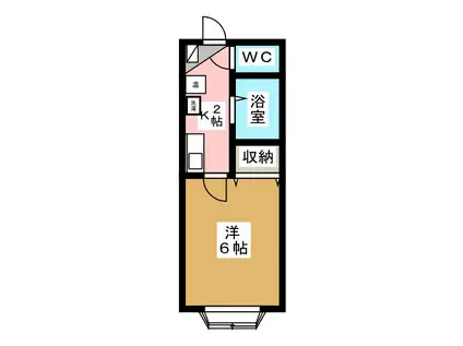 アパーテル南石堂(1K/5階)の間取り写真