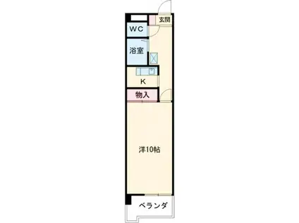 メゾン・ド・オーシマI(1K/1階)の間取り写真