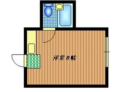 とうあんりょう(ワンルーム/3階)の間取り写真