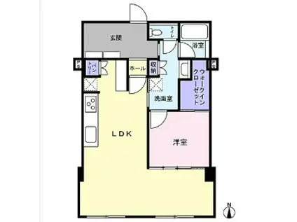 代々木グランドコーポラス(1LDK/5階)の間取り写真