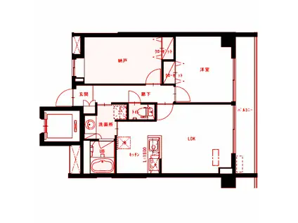 MAISON Y(2LDK/6階)の間取り写真