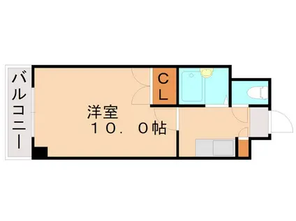 ロイヤルリージェント(1K/8階)の間取り写真