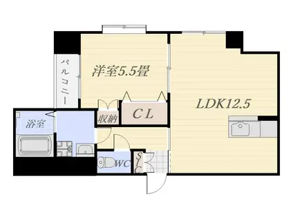 ホープ流星3(1LDK/2階)の間取り写真