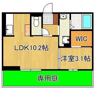 M・K・K萩崎町(1LDK/1階)の間取り写真