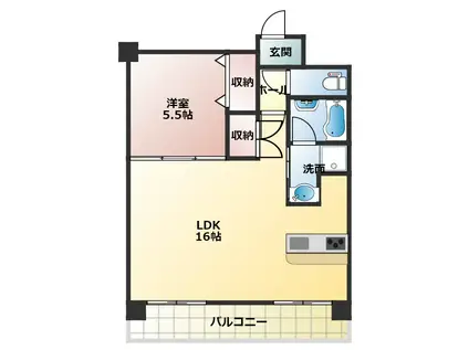 VIN DE NOBLE(1LDK/3階)の間取り写真