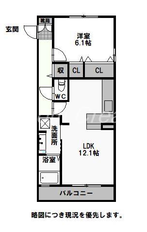 フォルテシモ(1LDK/3階)の間取り写真